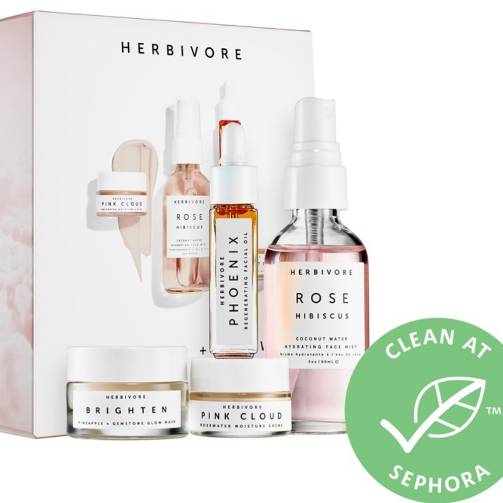 Herbivore Hydrate + Glow Skincare Mini Collection